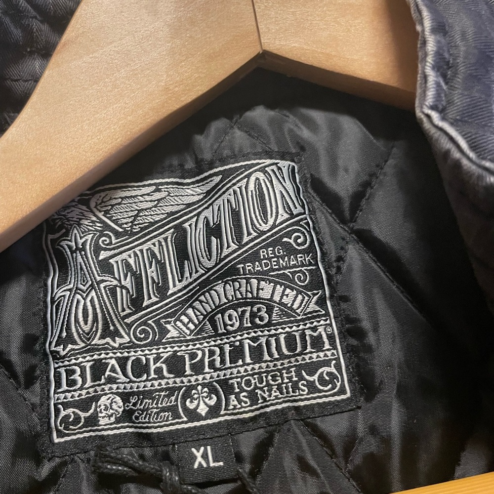 Affliction Gray Embroidered Jacket - Picture 6 of 8